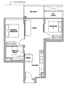 royalgreen-floor-plan-2-bedroom-b1-singapore