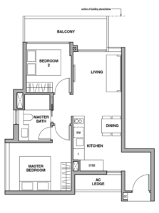 royalgreen-floor-plan-2-bedroom-b2-singapore